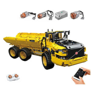 Technical Car Engineering Vehicle APP RC Dump Truck MOC-8002 Model Plastic Brick Toys Building Block Sets