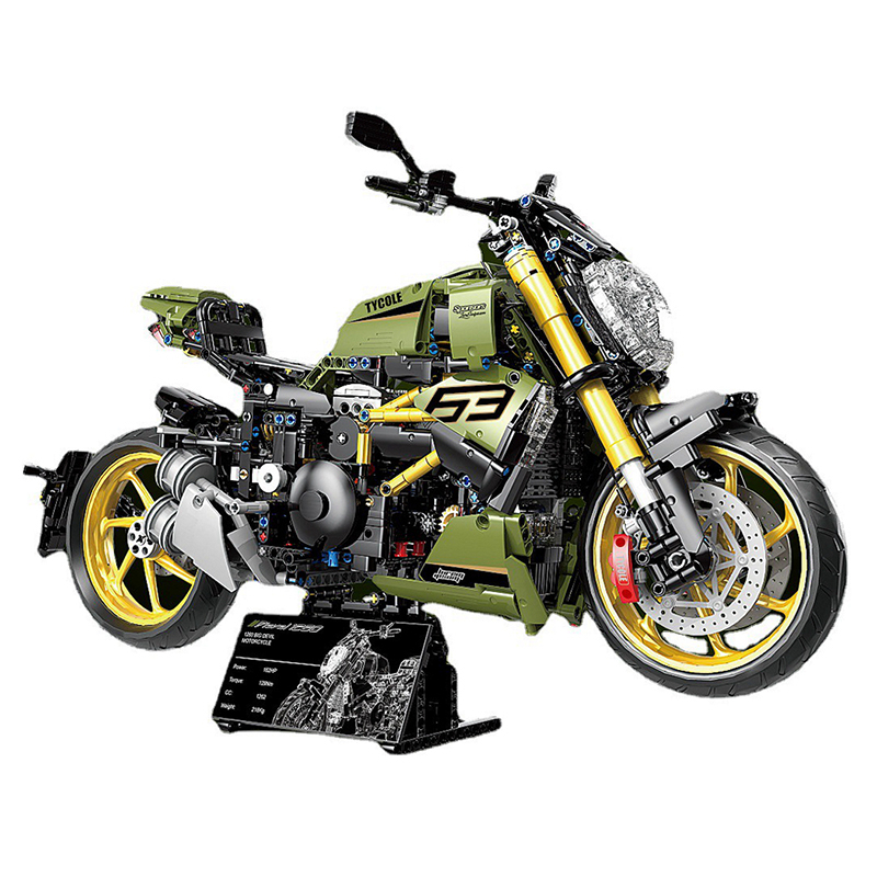 Motorcycle City Sports Rapid Racing Motorbike Locomotive Moc Modular Brick Model Building Block Boy Gift Toy