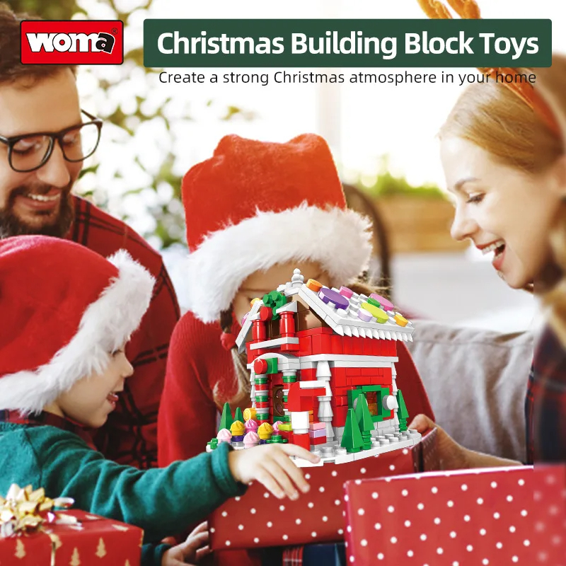 Christmas Toys Kids Plastic Building Brick Block Set Xmas Christmas Gifts - Image 3