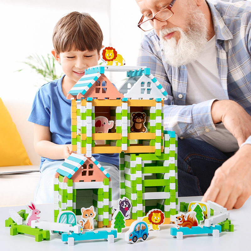 20PCS Building Toys Wooden Blocks Mortise and Tenon Structure DIY Creative Construction Ability Educational Toys - Image 5