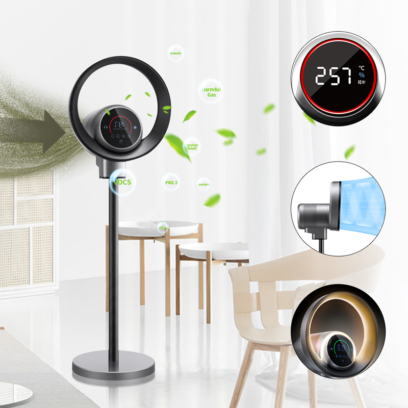 Smart Cool Air Circulation Fan Bladeless Fan With H13 Hepa Air Purifier Sterilization - Image 4