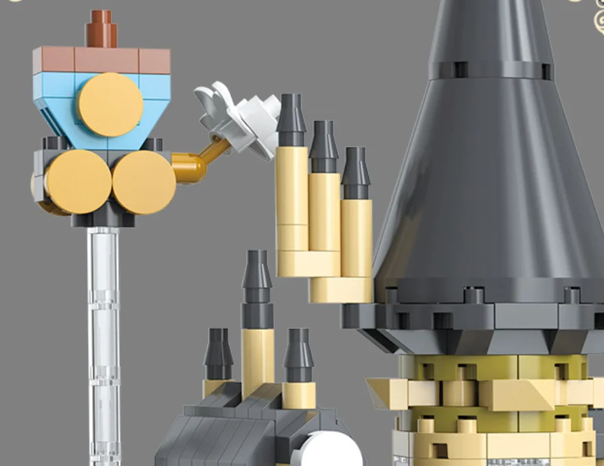 Plastic Castle DIY Play House 1:64 Stacking Model Building Blocks Boxed Animal-Themed Anime Toys for Kids - Image 4