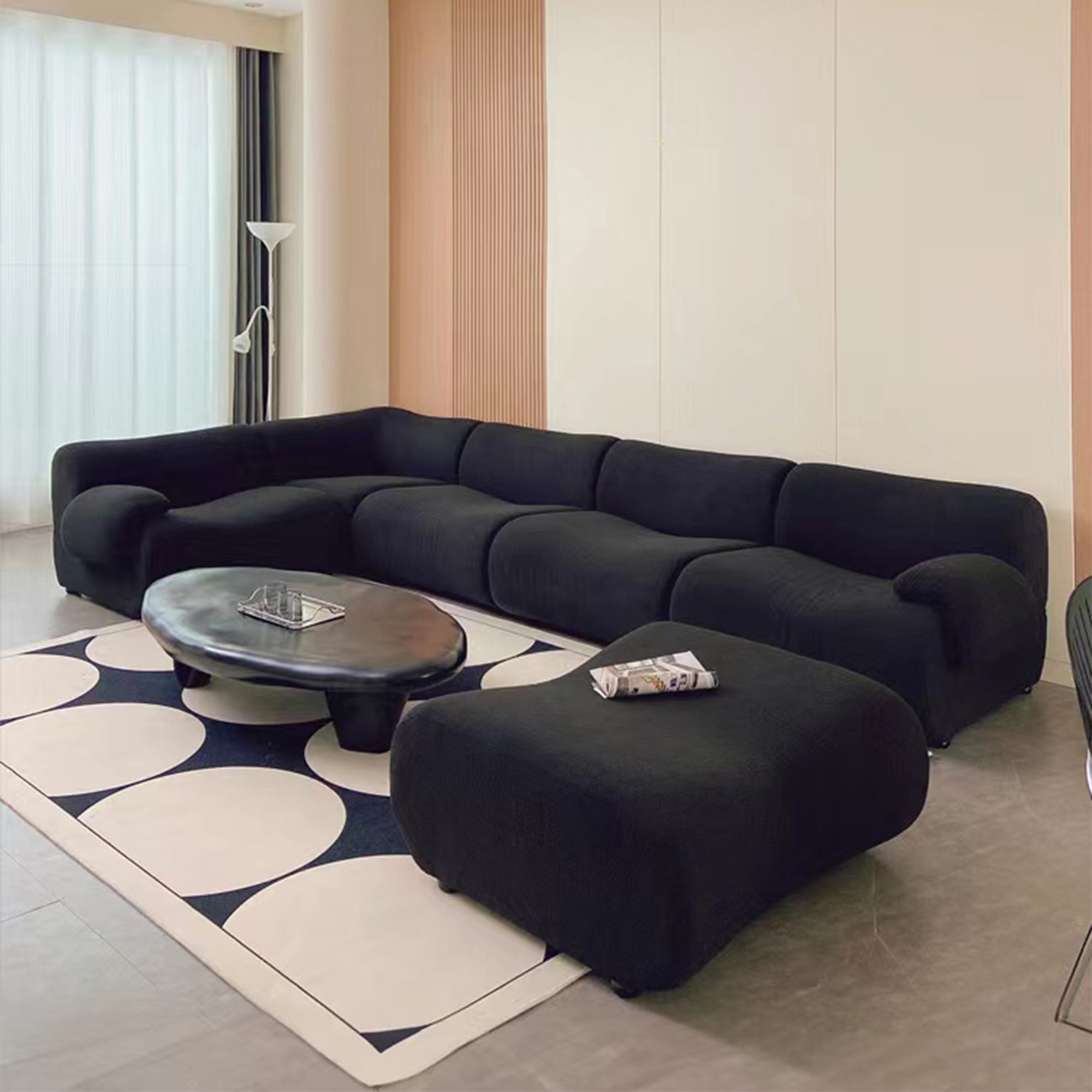 Luxury Compressed Foam Vacuum Sealed Packaging Home Furniture Fabric Sofa Sets Living Room Furniture - Image 2