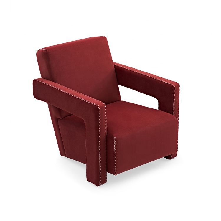Modern Living Room Sofa Chairs Velvet Lounge Chair ArmChair for Villa Aparmtment Home Hotel - Image 2