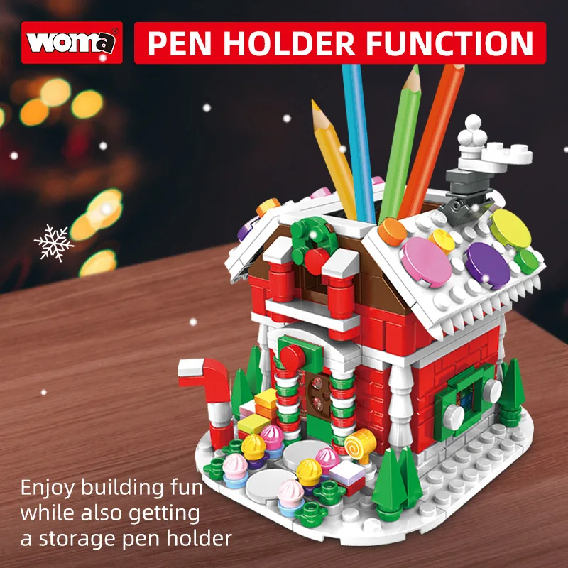 Christmas Toys Kids Plastic Building Brick Block Set Xmas Christmas Gifts - Image 4