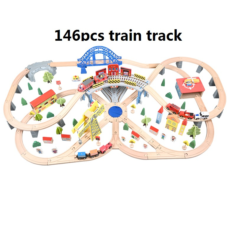 78pcs RC Train Railway Set Educational DIY Wooden Track Toys for Kids Children's Slot Toys for Play and Learning - Image 5