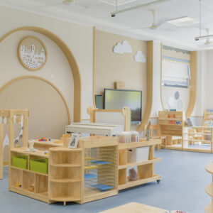 Kindergarten Multi-functional Cabinet All Solid Wood Children's Building Blocks Toy Rack Wooden Items Locker Storage Cabinet