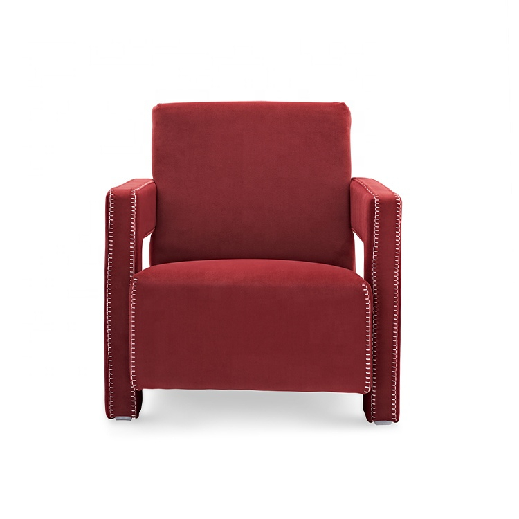 Modern Living Room Sofa Chairs Velvet Lounge Chair ArmChair for Villa Aparmtment Home Hotel - Image 3