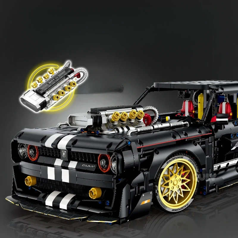 MOC Technical Sports Car Bricks Assembling Model Toys for Boys - Image 3