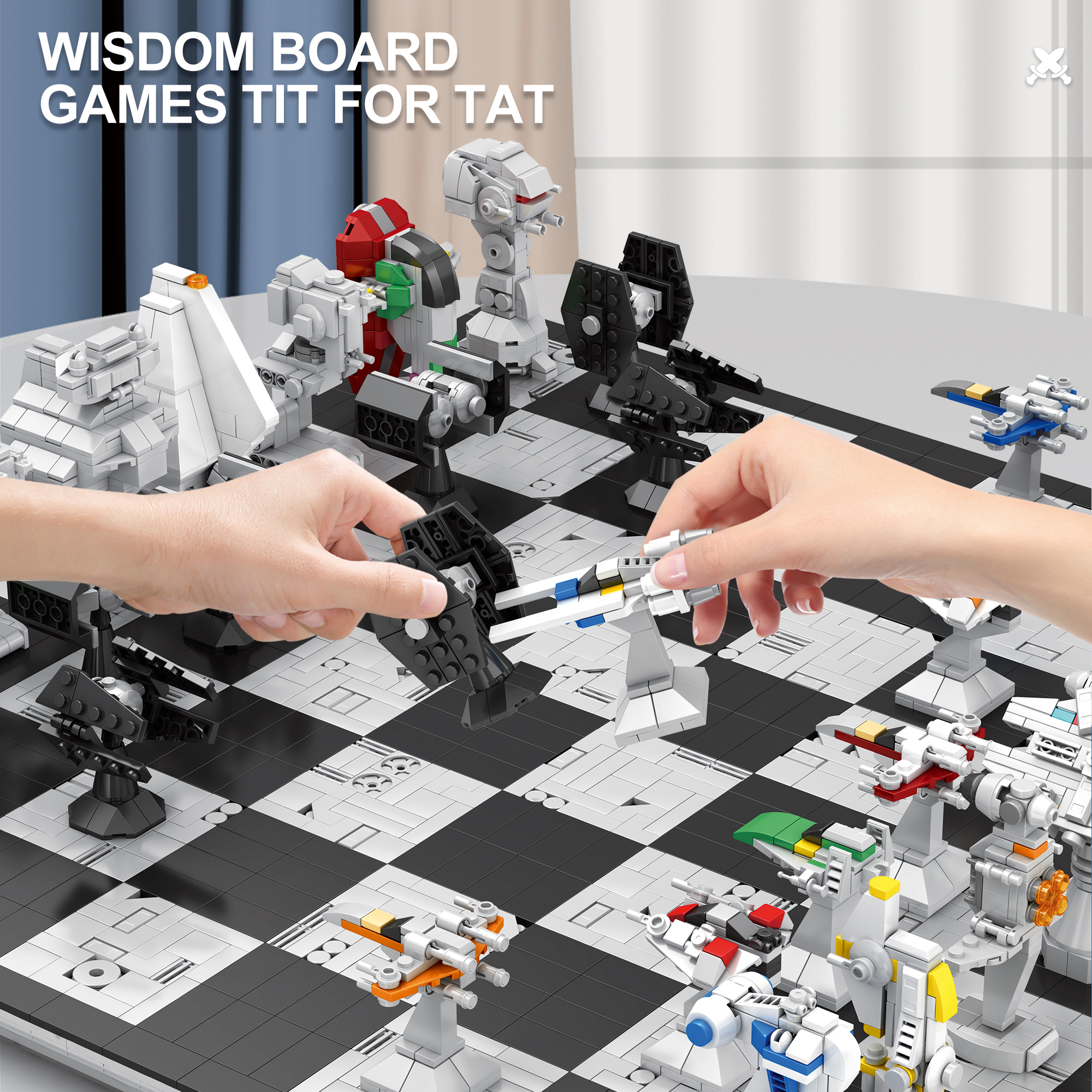 International Chess Building Block Brick Sets For Kids Assembly - Image 2