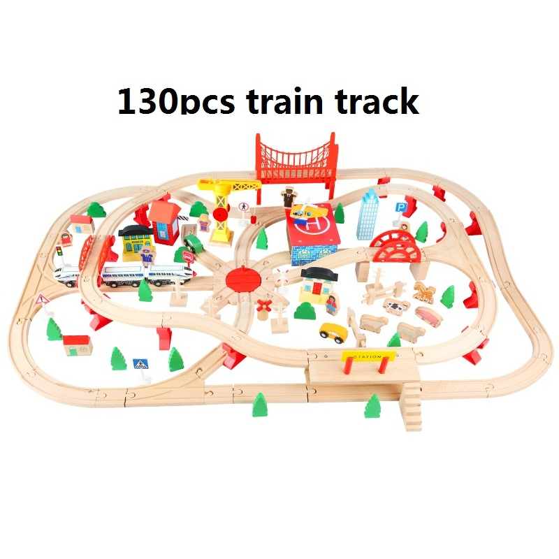 78pcs RC Train Railway Set Educational DIY Wooden Track Toys for Kids Children's Slot Toys for Play and Learning - Image 2