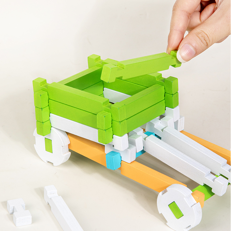20PCS Building Toys Wooden Blocks Mortise and Tenon Structure DIY Creative Construction Ability Educational Toys - Image 3