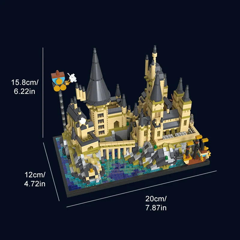 Plastic Castle DIY Play House 1:64 Stacking Model Building Blocks Boxed Animal-Themed Anime Toys for Kids - Image 6