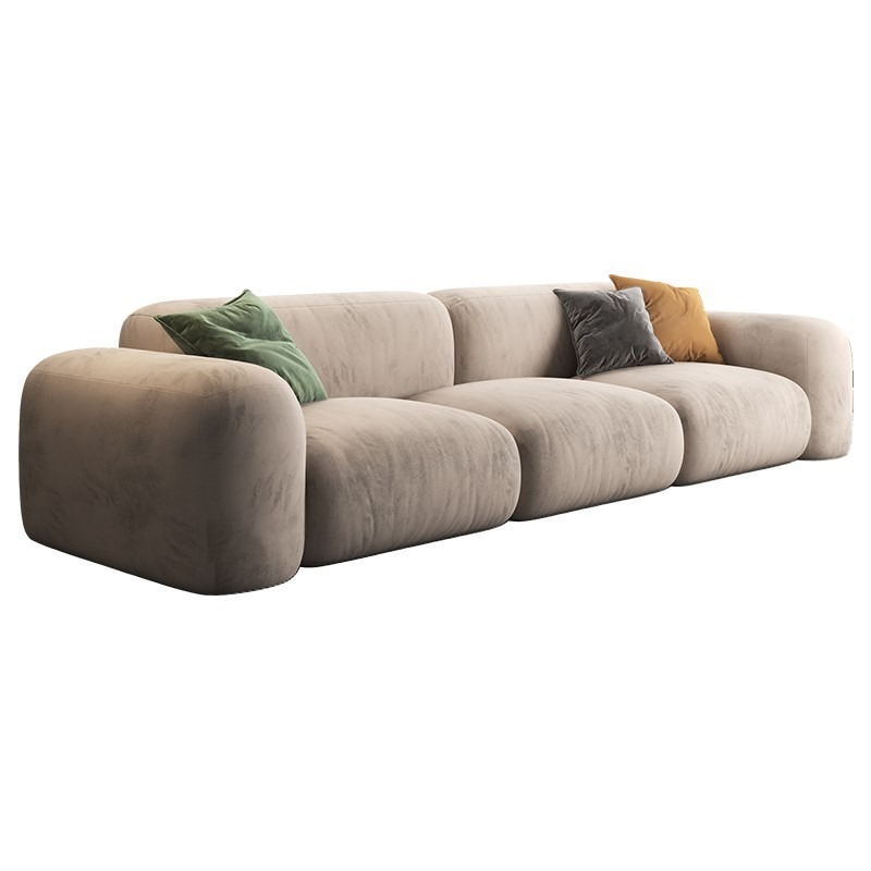 Modern Popular Design Floor Velvet 3 Seater Modular Sectional Sofa Couch Set - Image 5